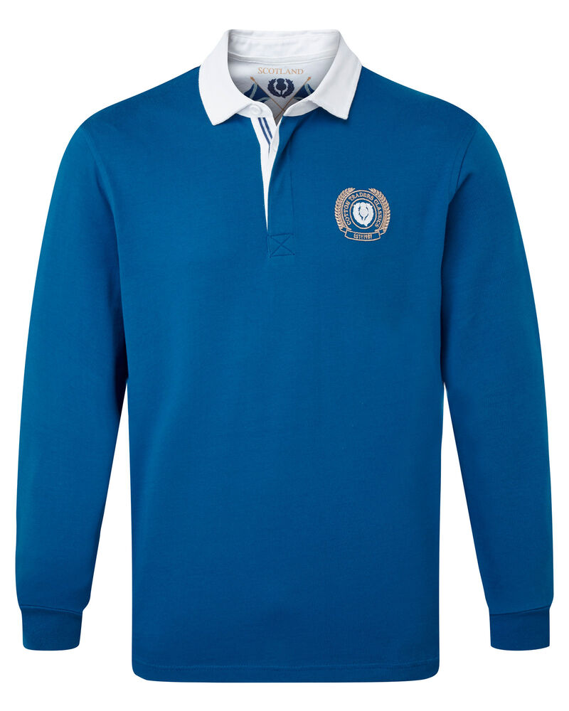 Long Sleeve Scotland Rugby Shirt at Cotton Traders